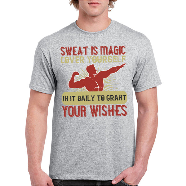 "Sweat Is Magic" Unisex T-Shirt – Motivational Fitness Wear