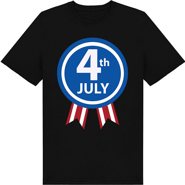 Patriotic Unisex T-Shirt for Fourth of July Equestrian Fun