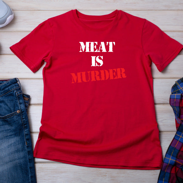 "Meat Is Murder" Vegan T-Shirt | Unisex Equestrian Apparel