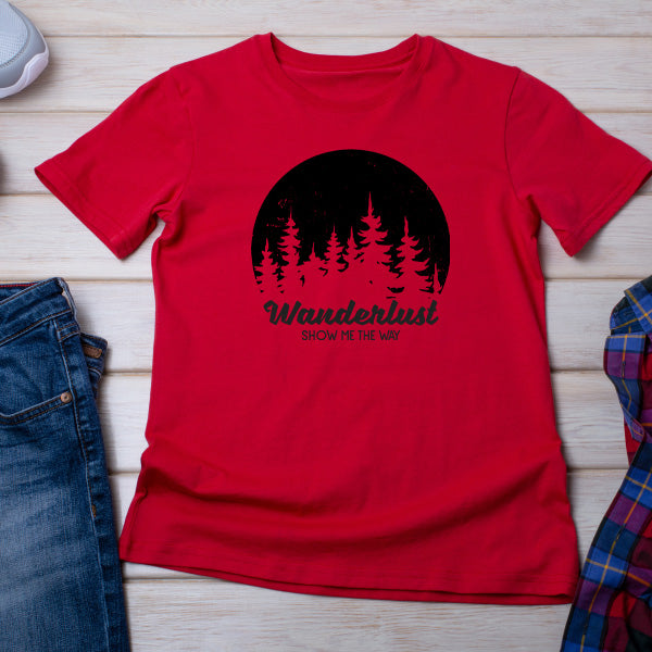 Wanderlust "Show Me The Way" Unisex T-Shirt | Camping Ready