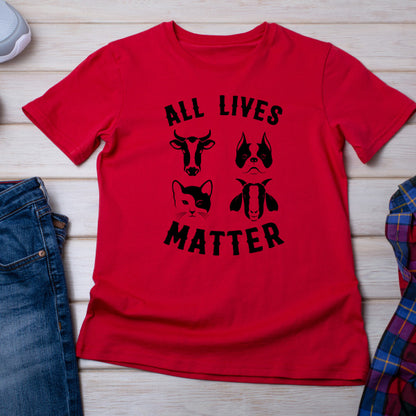 All Lives Matter Unisex T-Shirt - Embrace Vegan Vibes