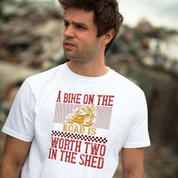 Unisex 'A Bike On The Worth' T-Shirt | Ideal for Bikers