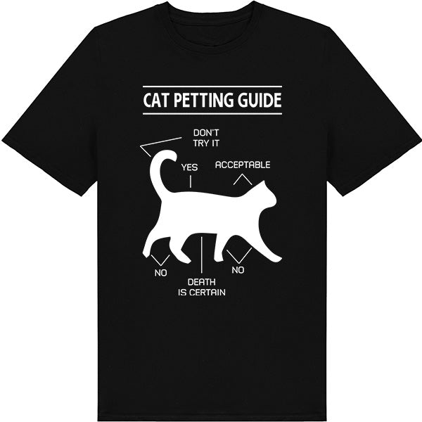 Exclusive Cat Petting Guide T-Shirt | Unisex Equestrian Apparel