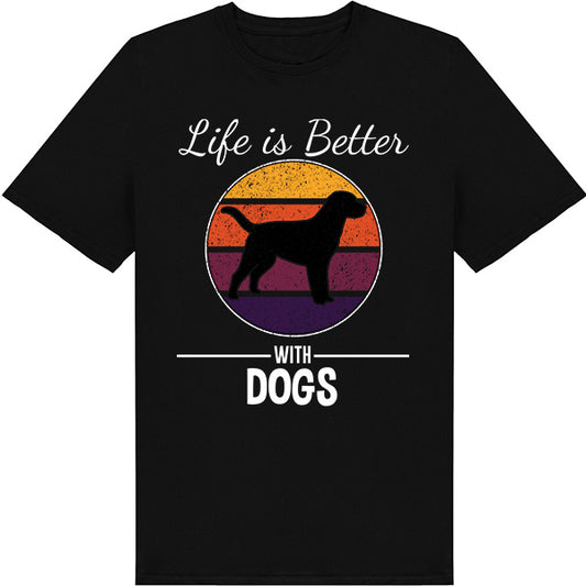 "Life Is Better With Dogs" T-Shirt | Perfect for Dog Lovers