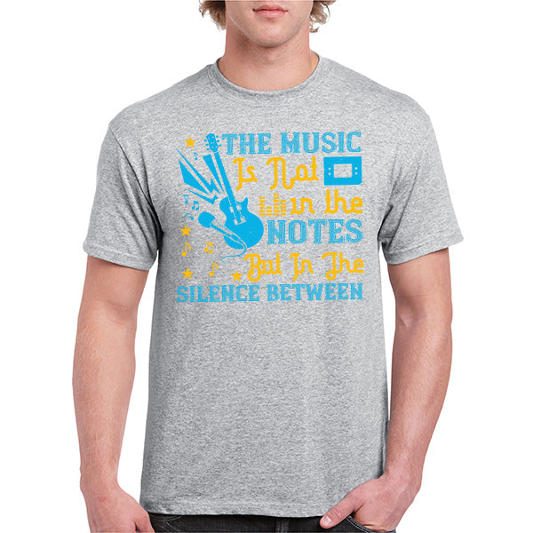 "Music Is In The Silence" Unisex T-Shirt | Ideal for Music Lovers