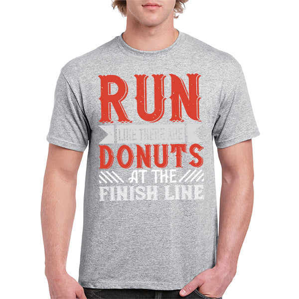 Run Like There Are Donuts T-Shirt | Unisex Runner's Tee