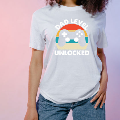 Dad Level Unlocked T-Shirt | Equestrian Dad's Collection