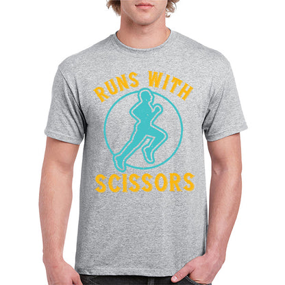 Run With Scissors Unisex T-Shirt | Runner's Edition