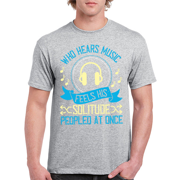 "Who Hears Music" Unisex T-Shirt | Ideal for Music Lovers