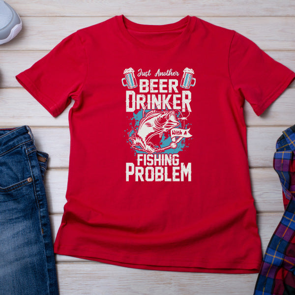 Just Another Beer Drinker Fishing T-Shirt | Unisex & Fun