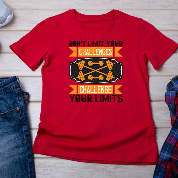 Challenge Your Limits Unisex T-Shirt | Fitness Focus Collection