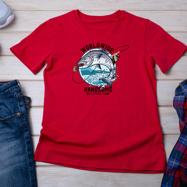 Unisex Fishing T-Shirt | Worldwide Handsome Bait & Tackle