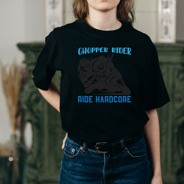 Chopper Rider Hardcore Unisex T-Shirt | Motorcycle Enthusiasts