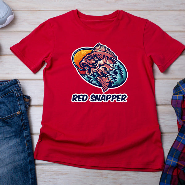 Red Snapper Unisex T-Shirt | Ideal for Fishing Fans