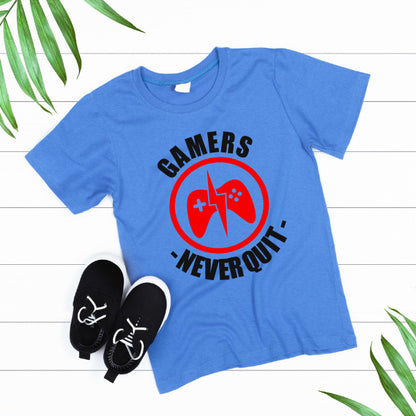 "Gamers Never Quit" Unisex T-Shirt | Premium Equestrian Apparel