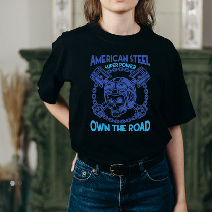 American Steel Unisex T-Shirt | Ideal for Motorcycle Fans