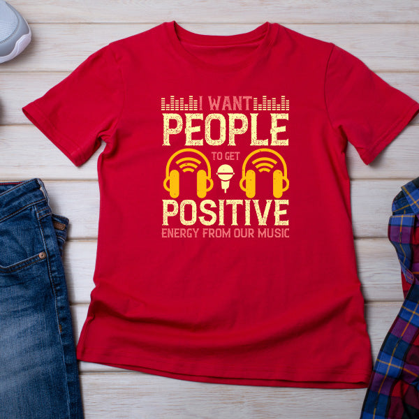 Positive Energy Unisex T-Shirt - Uplifting Vibes for Equestrians