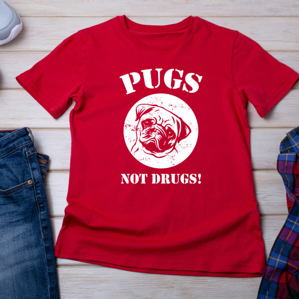 "Pugs Not Drugs" Unisex T-Shirt | Ideal for Dog Lovers