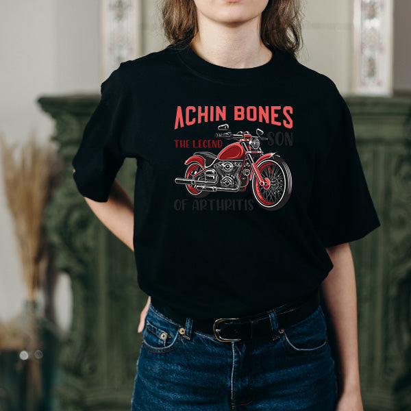 Achin' Bones Unisex T-Shirt | Ideal for Motorcycle Fans