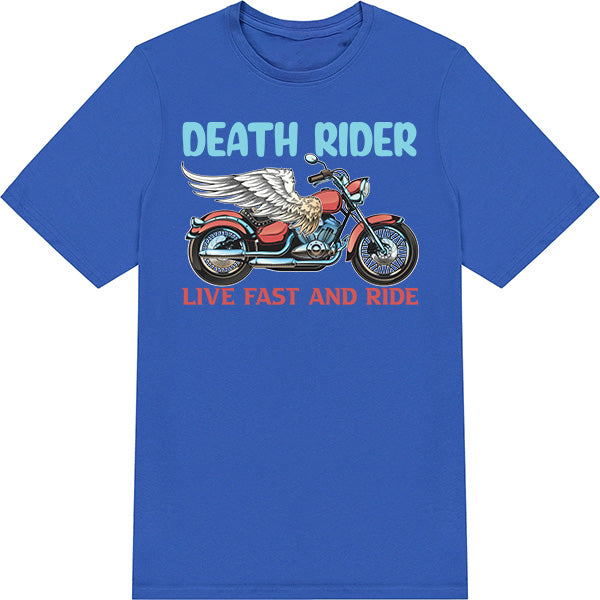 Death Rider Live Fast T-Shirt | Unisex Motorcycle Apparel