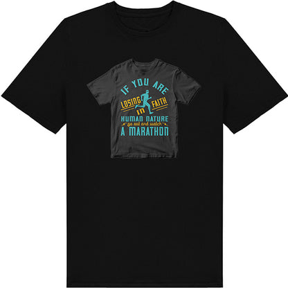 Unisex 'Faith in Humanity' Marathon T-Shirt | Runner's Edition