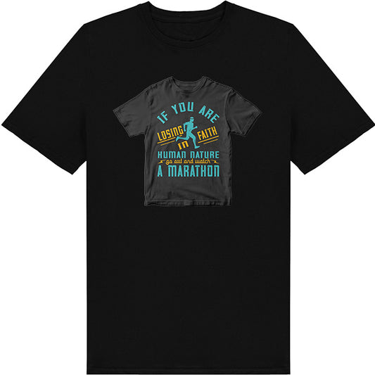 Unisex 'Faith in Humanity' Marathon T-Shirt | Runner's Edition