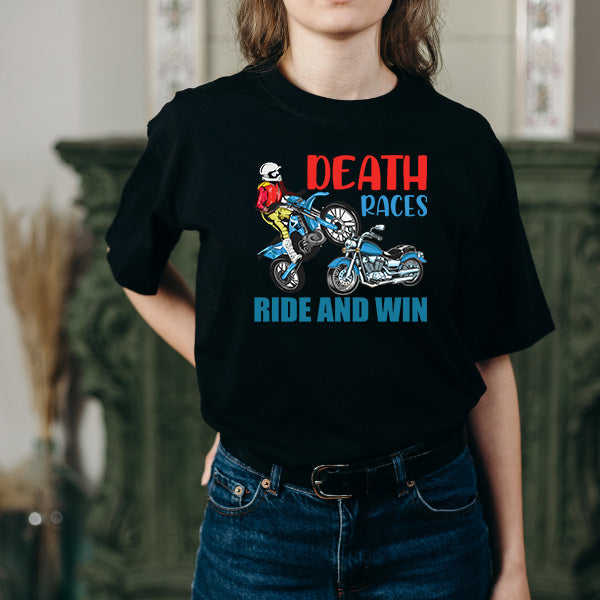 Death Races Unisex T-Shirt | Ideal for Motorcycle Fans