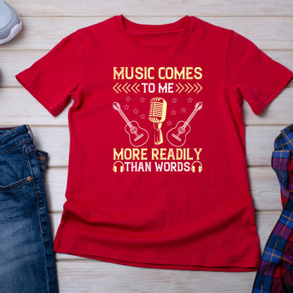 "Music Comes To Me" Unisex T-Shirt | Ideal for Music Lovers