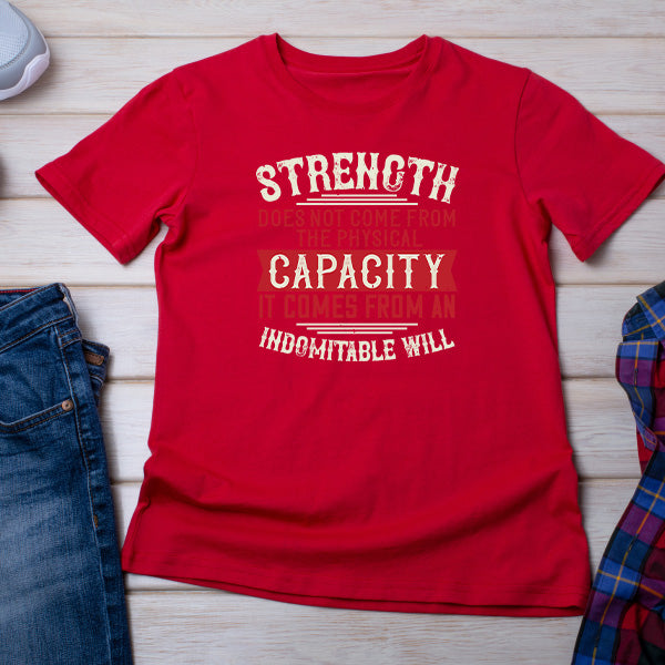 Indomitable Will Unisex T-Shirt | Fitness Focus Collection