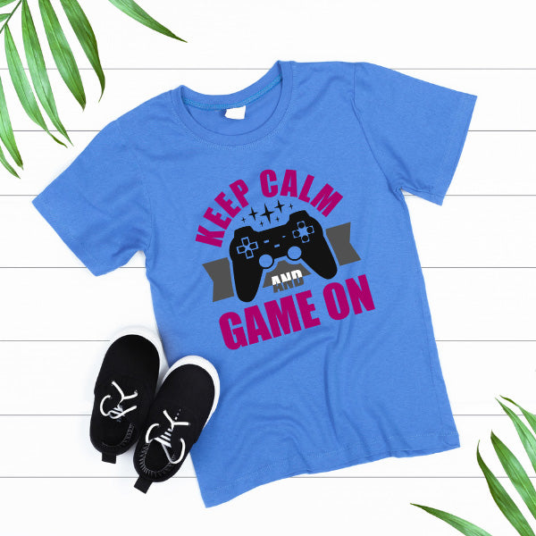 Keep Calm and Game On T-Shirt | Premium Unisex Gaming Tee