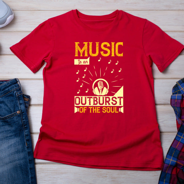 "Music Is An Outburst Of The Soul" Unisex T-Shirt - Shop Now