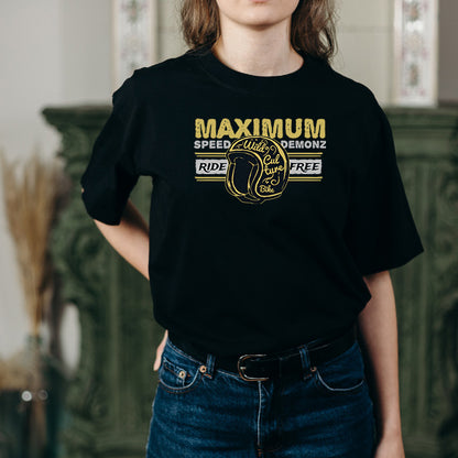 Maximum Speed Demonz Unisex T-Shirt | Motorcycle Enthusiasts