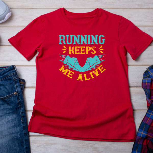 Unisex Runner's Edition T-Shirt - Running Keeps Me Alive