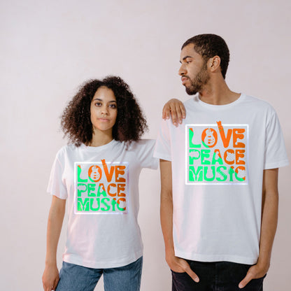 Love Peace Music Unisex T-Shirt | Ideal for Music Lovers