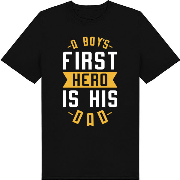 "A Boy's First Hero Is His Dad" Unisex T-Shirt | Equestrian Apparel