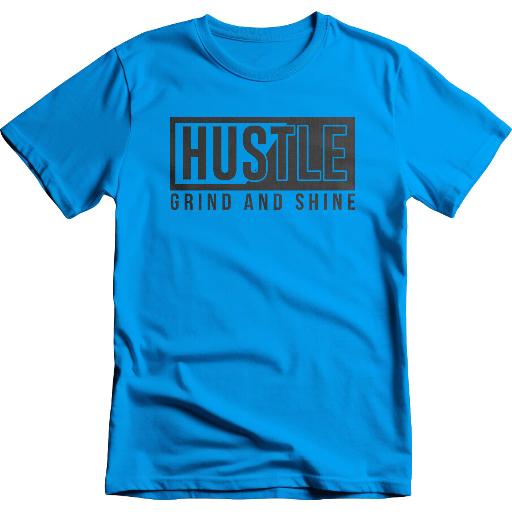 Hustle Grind Shine Unisex T-Shirt | Motivational Equestrian Tee