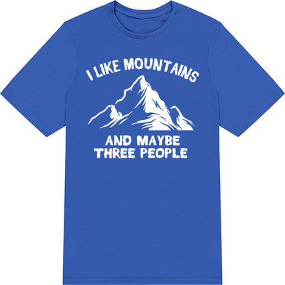 I Like Mountains T-Shirt | Perfect for Camping & Equestrian