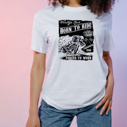 "Born To Ride, Forced To Work" Unisex T-Shirt - Equestrian Style