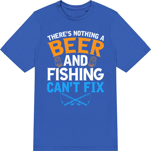 Unisex 'Beer & Fishing' T-Shirt | Perfect for Alcohol Lovers