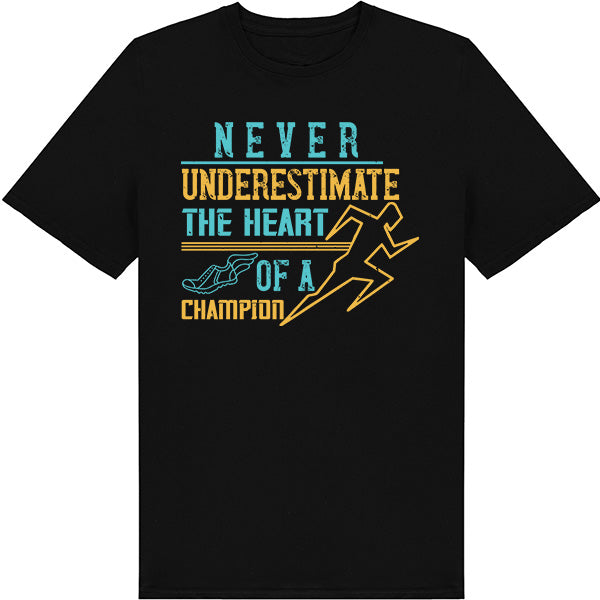 Unisex "Heart Of A Champion" T-Shirt | Runner's Edition