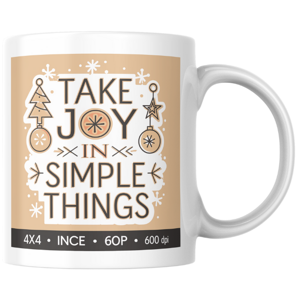 Shop the "Simple Joys" Christmas Mug - Perfect for Holiday Cheer