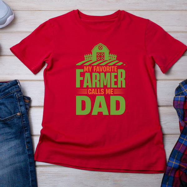 "My Favorite Farmer Calls Me Dad" T-Shirt | Equestrian Apparel