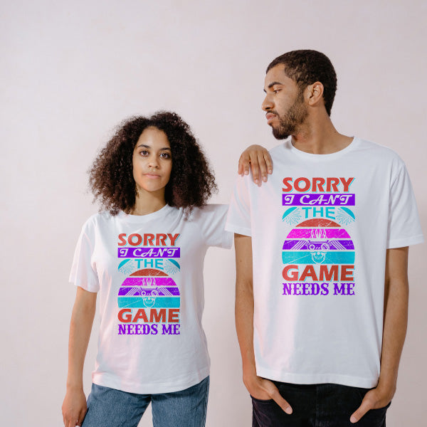 "Sorry I Can't, The Game Needs Me" T-Shirt | Premium Gaming Apparel