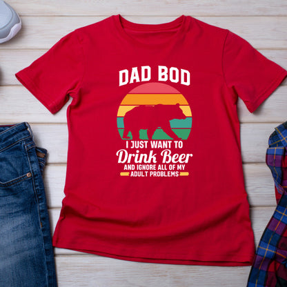 Unisex 'Dad Bod' Beer T-Shirt | Dad's Favorites Collection