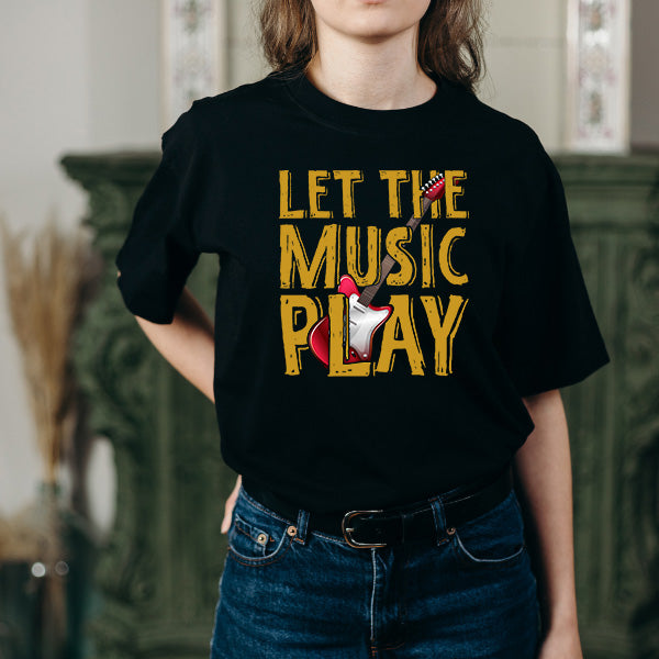 "Let The Music Play" Unisex T-Shirt | Ideal for Music Lovers