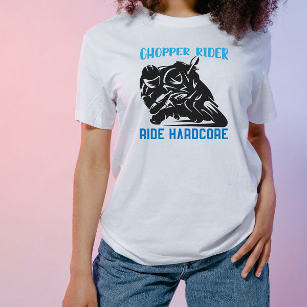 Chopper Rider Hardcore Unisex T-Shirt | Motorcycle Enthusiasts