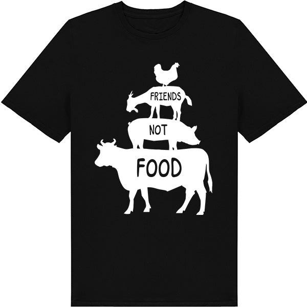 "Friends Not Food" Vegan T-Shirt | Unisex Equestrian Apparel