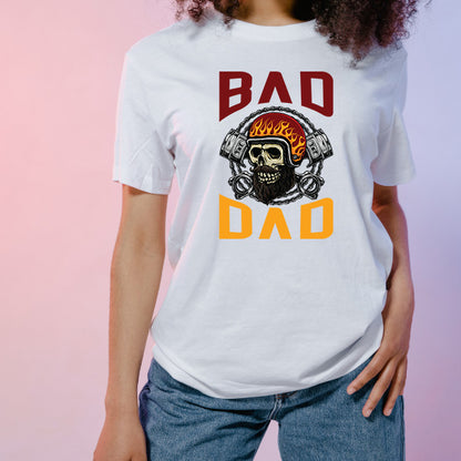 "Bad Dad" Unisex T-Shirt | Ideal for Motorcycle Lovers