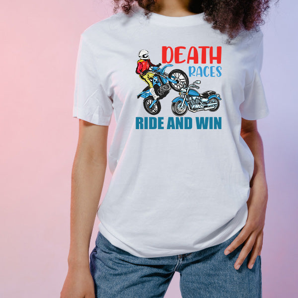 Death Races Unisex T-Shirt | Ideal for Motorcycle Fans