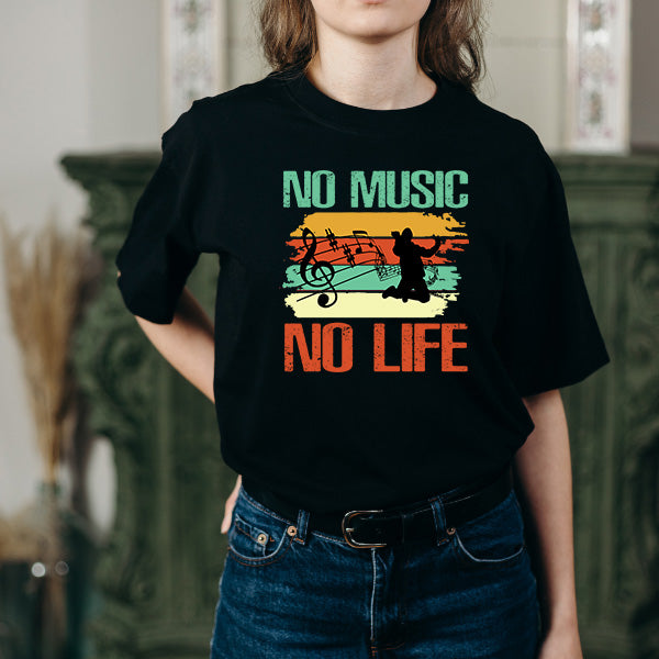 "No Music No Life" Unisex T-Shirt | Ideal for Music Lovers